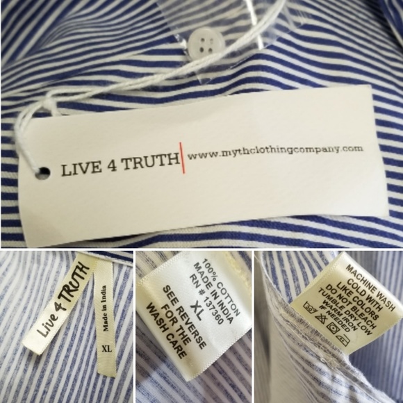 🆕️⬇️🎉HOST PICK🎉 LIVE 4 TRUTH Asymmetrical Stripe Shirt - Picture 8 of 8